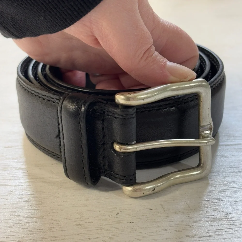 Allen Edmonds Wide Street Dress Belt - 1015600‎ - Black Leather - 44